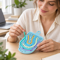Nouveau Jouet Sensoriel Silencieux en Silicone pour l'Apaisement du Stress et de l'Anxiété chez les Enfants d'âge Préscolaire 2026