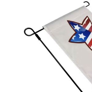 ธงสวนอเมริกันสีขาวโพลีเอสเตอร์พิมพ์ลายดิจิตอลตามสั่ง ขนาด 12x18 นิ้ว สำหรับตกแต่งสนามหญ้า ขายส่ง - Product Image 2