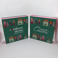 Boîte-cadeau de calendrier de l'avent de luxe personnalisé 25 jours idée de noël mystère aimant gaufré emballage en papier unique revêtement UV mat