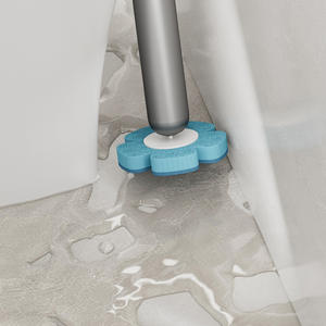 Cepillo de Inodoro Desechable de Plástico con Mango de Aluminio Espacial y Cabezal de Doble Tubo de PP para Limpieza de Baños, Sin Necesidad de Taladrar, Nuevo - Product Image 3