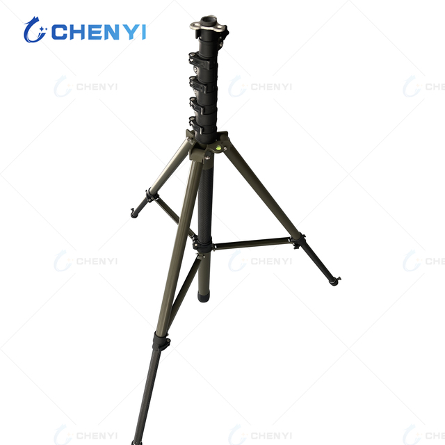 Light & High Strength 100% Carbon Fiber Antenna Tripod Poles From China Factory