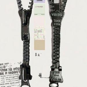 Authentique pour 5 personnes #   Fermeture éclair en résine haut de gamme avec curseur à verrouillage automatique et tirette haut/bas pour vestes, manteaux et vêtements - Product Image 3