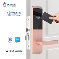 Système de contrôle d'accès intelligent sans fil en alliage d'aluminium de haute qualité avec carte RFID, serrure électronique pour chambre d'hôtel pour porte en bois