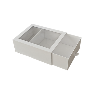 Custom UV-rivestito lucido laminazione cassetto scorrevole scatola di cartone vuota fabbricata materiali riciclati stampa in rilievo - Product Image 4