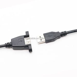 Cavo <span class=keywords><strong>USB</strong></span> 2.0 <span class=keywords><strong>Maschio</strong></span>-<span class=keywords><strong>Femmina</strong></span> per Estensione Dati e Ricarica Rapida 0,25M con Dado M3 - Product Image 4