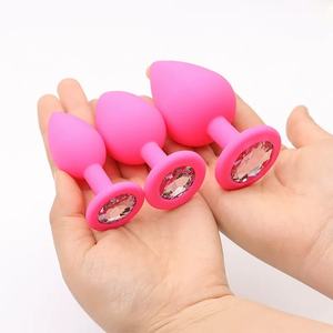 OEM大型中型小型シリコンアナルプラグダイヤモンド付きアナル<span class=keywords><strong>SM</strong></span>ポータブル大人オナニーセックスおもちゃ - Product Image 4