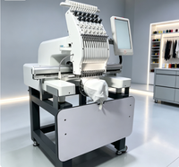 Machine à broder plate automatique informatisée professionnelle pour chapeaux et casquettes avec broderie personnalisée