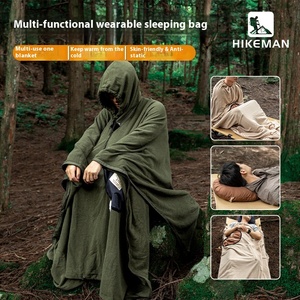 Sac de couchage multifonctionnel en polaire pour adulte, chaud, portable et résistant à la saleté, idéal pour le camping et les voyages en extérieur - Product Image 3