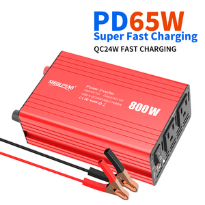 Shioumao 800W <span class=keywords><strong>1000W</strong></span> 1500W xe biến tần 12V để 110V chúng tôi cắm pd65w USB Loại C DC để AC chuyển đổi xe nhà 220V biến tần - Product Image 1