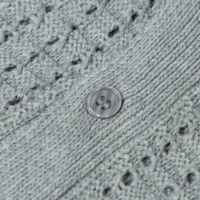 AiNear Vente en gros de chemises pullover en cachemire à manches courtes col polo creux Oem & Odm avec logo personnalisé Pull crochet pour hommes