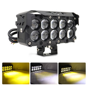 Faro Delantero para Motocicleta con 10 Leds, Luces de Trabajo de Doble Color, Luz Redonda de 150W para Jeep, SUV, UTV, ATV - Product Image 5