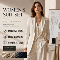 Ensemble de tailleur élégant sur mesure pour femmes, de haute qualité, fabriqué par une usine OEM/ODM, pour les marques de créateurs.