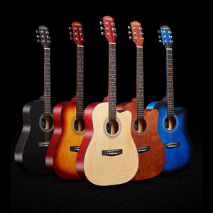 Fábrica de guitarras al por mayor Una variedad de opciones de color <span class=keywords><strong>precio</strong></span> barato <span class=keywords><strong>buena</strong></span> <span class=keywords><strong>calidad</strong></span> 41 pulgadas <span class=keywords><strong>guitarra</strong></span> acústica - Product Image 1
