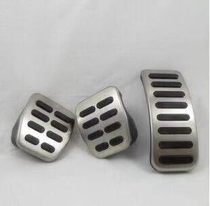 Capuchons de pédales de <span class=keywords><strong>voiture</strong></span> en acier inoxydable pour embrayage, accélérateur <span class=keywords><strong>et</strong></span> <span class=keywords><strong>frein</strong></span> pour VW Polo Golf 4 Jetta MK4 Bora pour Skoda Fabia Car Styling - Product Image 4