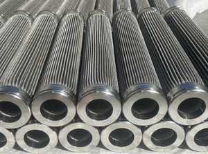 Elementos filtrantes plisados de acero inoxidable resistentes a la corrosión Industria Marina Filtración de aceite de motor Cilindro de filtro de metal - Product Image 5