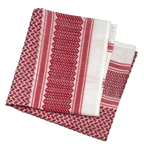 Pañuelo Keffiyeh Tradicional Rojo y Blanco OEM para Hombre y Mujer, Auténtico de Arabia Saudita, Emiratos Árabes Unidos y Medio Oriente - Product Image 4