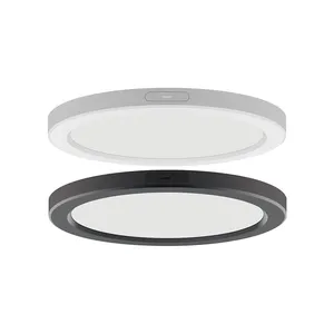White/Black 6W 12W 18W 22W 24W Led Ultra-thin Round Dimmable Flush Mounted Ceiling Fixture Wholesale Led Down Indoor Lighting