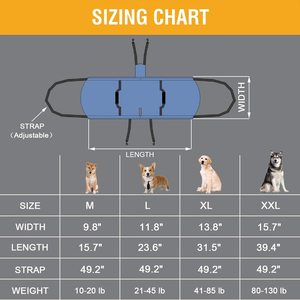 <strong>Dog</strong> <strong>Carry</strong> <strong>Sling</strong>,<strong>Dog</strong> Harness Padded for Old, Disabled, Joint Injuries, Arthritis, <strong>Dog</strong> Carrier for Senior <strong>Dogs</strong> up &amp; Down Stair - Product Image 5