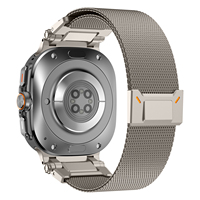 Eraysun Bracelet à boucle milanaise Boucle en maille magnétique Métal Acier inoxydable pour Samsung Galaxy Watch Ultra 47mm Bracelet de montre