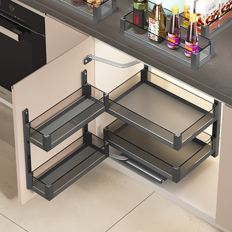 HNOSS Smart Pantry Cupboard Aluminium Glass