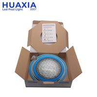 Projecteur LED RGB 18W coloré pour piscine, étanche IP68, télécommande RF, basse tension 12V, acier inoxydable