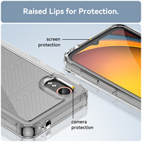 Étui transparent pour Samsung XCover 7 Business Anti-rayures Slim Fit TPU+Acrylique 2 en 1 Housse de téléphone portable pour Samsung Galaxy Xcover 7
