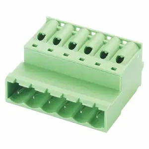 Right Angle Spring Female-Male 5.0mm pitch Terminal Block wire to wire Plug Spring terminal block