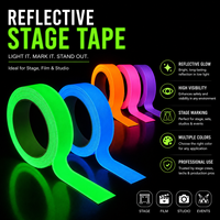 Ruban Luminescent Autocollant pour Accessoires de Scène, Marques de Position pour Acteurs, Décoration de Théâtre – Rouleaux de Ruban Vinyle Luminescent