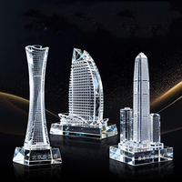 Gravure intérieure sur cristal, modèles personnalisés, ornements, laser 3D, cristal, décorations de table personnalisées, modèles architecturaux