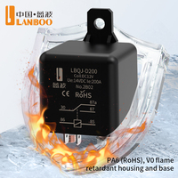Relé de Arranque Automotriz LANBOO de Alta Corriente 12V 24V 120A 150A 200A SPST 1NO, Relé Electromagnético de Potencia para Automóvil de Uso Pesado