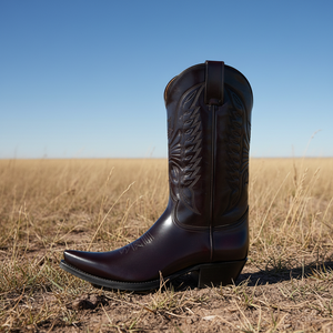 Stivali da uomo a metà polpaccio, stile western <span class=keywords><strong>cowboy</strong></span>, da moto, in pelle PU, con totem, dal design retrò, per uomo e <span class=keywords><strong>donna</strong></span>, per esterni - Product Image 2