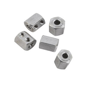 Custom5/<span class=keywords><strong>16</strong></span> Unc Tuercas de acoplamiento Rueda hexagonal Acoplador de acero inoxidable Pieza de sistema de visión artificial - Product Image 2