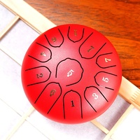 Tambour à langue en acier incorporé de 6/8/10/12/13/14 pouces plaque à main instrumentale à Percussion d'inquiétude complète langue de tambour d'inquiétude vide colorée