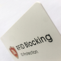 Customized Signal Shield RFID Security Protector Card 13.56MHz Anti Theft NFC Blocker Card RFID Blocking Card with Plastic PVC