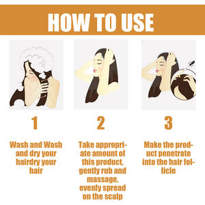 Vente en gros d'huile de soin capillaire liquide végan huile de stimulation de la croissance des cheveux lissante et réparatrice - Product Image 5