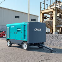 CFAIR 750CFM 12BAR DIESEL COMPRESSEUR D'AIR HAUTE PRESSION PORTABLE pour FORAGE CONSTRUCTION SABLAGE MINING AIRMAN STYLE