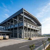 Atelier en structure acier multi-étages personnalisé, bâtiment préfabriqué OEM/ODM, options de hauteur et de couleur, haute résistance au vent 1