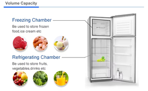 Stainless Steel Top Mount <b>Refrigerator</b> With Open Door Displaying Interior Shelves and Storage Compartments the 220V 50Hz Large-c - Product Image 4
