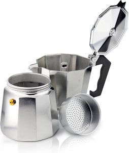 <span class=keywords><strong>Cafetera</strong></span> Espresso Italiana Clásica Portátil de Excelente Calidad, Tipo <span class=keywords><strong>Greca</strong></span>, para 1-7 Tazas, de Aluminio, Manual, Tipo Moka - Product Image 5