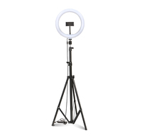 Statif Tripod Lampu Ring LED Logam Grosir Pabrik untuk Siaran Langsung Ponsel