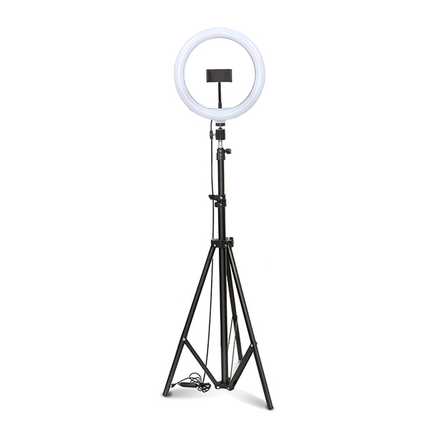 Factory Wholesale Metal Live Broadcast Bracket Led Ring Light Tripod Stand for Phone