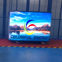 Cabina de DJ LED a Todo Color con Energía Colorida, Pantalla LED para Festivales de Música, Mesa de DJ con Forma Personalizable para Conciertos y Eventos