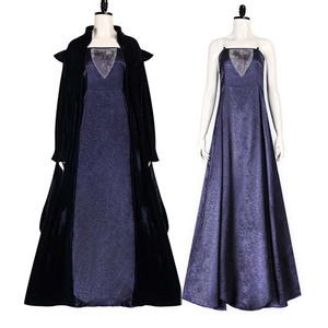 Vestido de fiesta de Halloween para mujer, Sola Naberrie, Cosplay, vestido largo morado con capa, disfraz de 2017 - Product Image 1