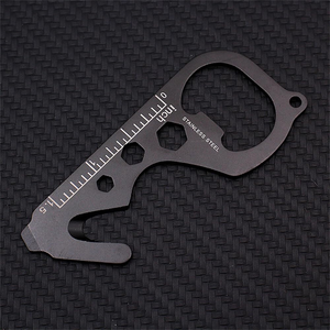 Stainless Steel Keychain <b>Spanner</b> Hex Wrench Multifunction Camping Outdoor Survive <b>Tools</b> Bottle Opener EDC Multitool - Product Image 2