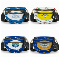 Sac bandoulière unisexe en forme de coquille pour sororité, design élégant avec lettres grecques, sac banane pour voyage et activités de plein air, vente en gros usine