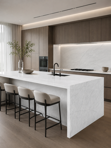 Cuarzo Vietnam Union Alpine Mist, Losas Grandes Artificiales, Acabado Pulido, 20 mm de Grosor, para Encimeras de Cocina, Baño y Muebles Modernos - Product Image 5