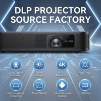 Projecteur intelligent Aome S500 avec mise au point automatique, 600 lumens LED, home cinéma 3D, AI, stéréo HIFI, haut-parleurs intégrés, WiFi/BT, garantie de 2 ans