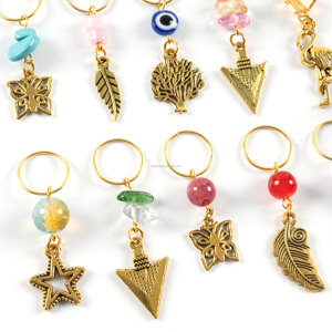 Perles de crochet en gros pour enfants, anneaux pour tresses Box Braids, bijoux pour locs, accessoires de tressage au crochet, bijoux capillaires africains, manchettes pour dreadlocks - Product Image 3