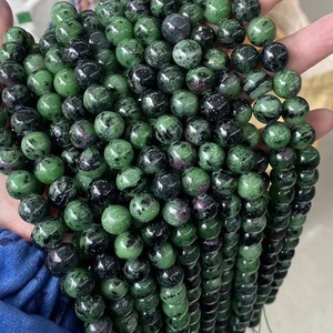 الحجر الطبيعي نوعية جيدة حجر يجمع بين الياقوت والزوسيت الزمرد العقيق جولة فضفاض الخرز 4 6 8 10 مللي متر اختيار الحجم لصنع المجوهرات - Product Image 4