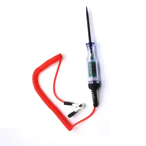 car digital display test pens dimension 3-48v spring wire red